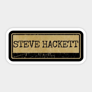 Aliska, text black retro - Steve Hackett Sticker